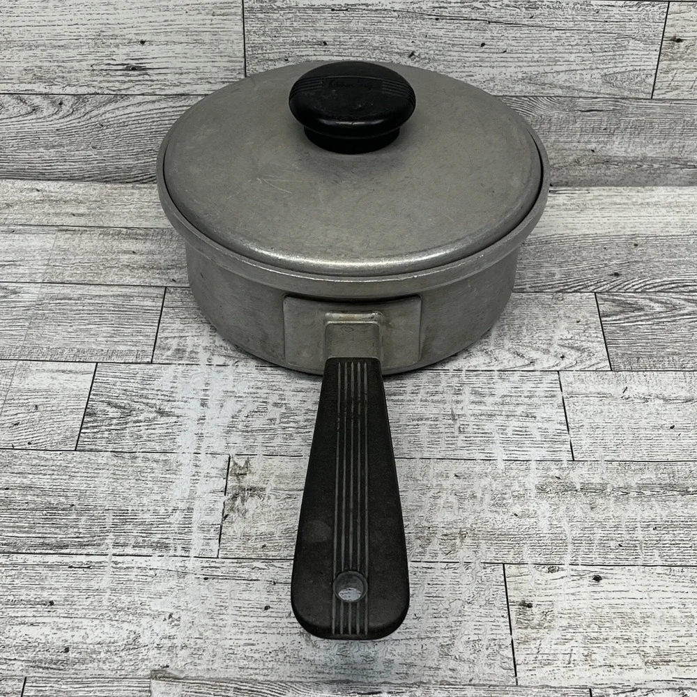 Vintage Kitchen Craft Cast Aluminum 1 Qt Saucepan With Lid‎ Model 2271